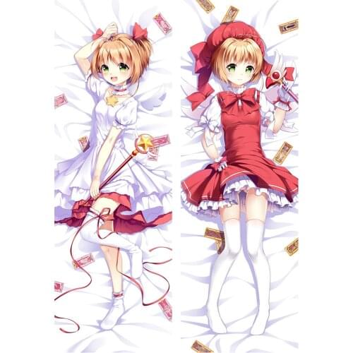 Card Captor Pillow Case Anime Dakimakura Waifu Otaku Hugging Body KINOMOTO SAKURA Pillowcase Cosplay Customize Home Bedding