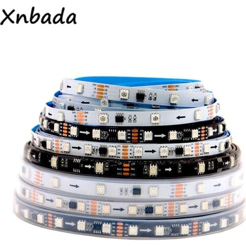 DC12V LB1934 (WS2811 Upgrade) Individually Addressable 1 IC Control 3 leds Dual Update Smart RGB LED Strip Pixel Light
