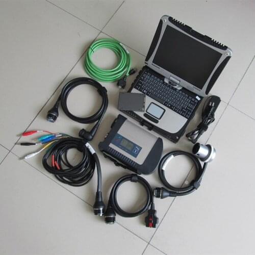 Mb star diagnostic tool c4 sd connect ssd newest software 2020.12 windows7 with laptop cf19 touch screen ready to work