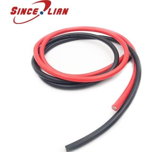 2 Meters Flexible Silicone Wire Cable 20AWG High Temperature Max 200 Degrees 600V Test Line Wire 2 Color Red Black Wire