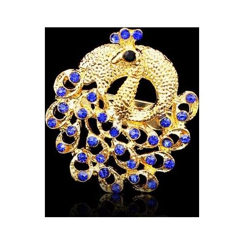 Hot New Fashion Exquisite Peacock Brooch Elegant Lady Clothing Accessories Women Jewelry