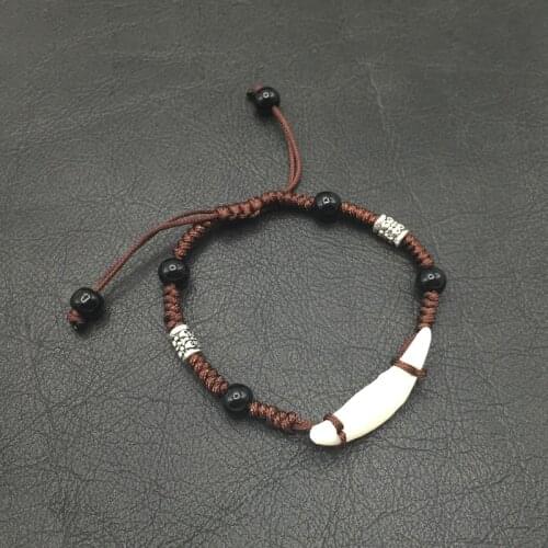 Hot sales Handmade Braided Bracelet Men Ethnic Male Love Punk Spike Bracelet Wristband Accessories