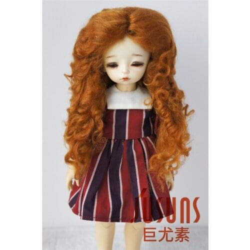 JD139 1/6 1/4 1/3 YOSD MSD SD Mohair BJD Wig Long Mid Parting Curly Doll Wig 6-7inch 7-8inch 8-9inch Doll Accessories