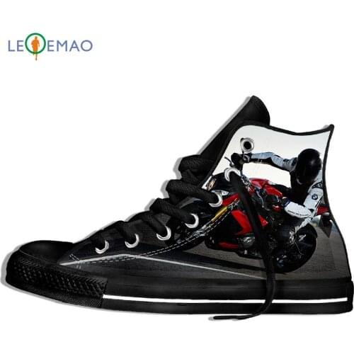 Custom Image Printing Sneakers Motorcycle Gps Leisure Printed Mens AndsCanvas GTA Funny Sports Canvas Custom Walking Shoes