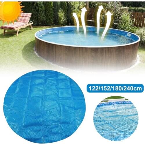 Pool Cover Swimming Round Pool Solar Cover Protector Waterproof Dust Swimming Pool With Rope Insulation Film Home Pool Accessor