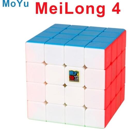 Original MoYu Meilong 4 Cube Meilong 4x4x4 Magic Cube 4Layers Speed Cube Professional Puzzle Educational Toys For Children