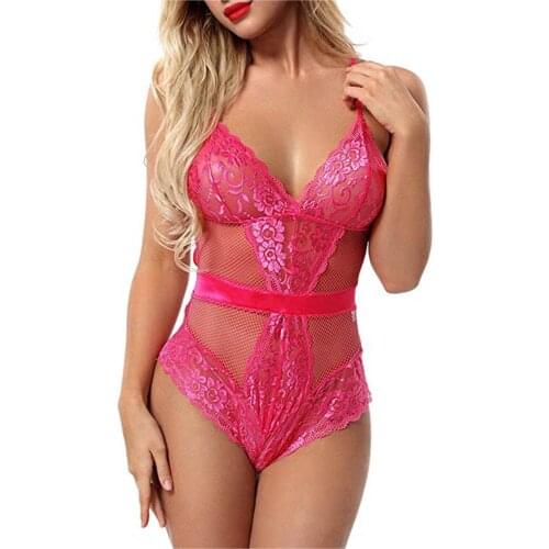 Porno Lace Sexy Lingerie See Through Temptation Women Underwear Ladies Fashion Body Teddy Lenceria Sensual Mujer Erotic Lingerie