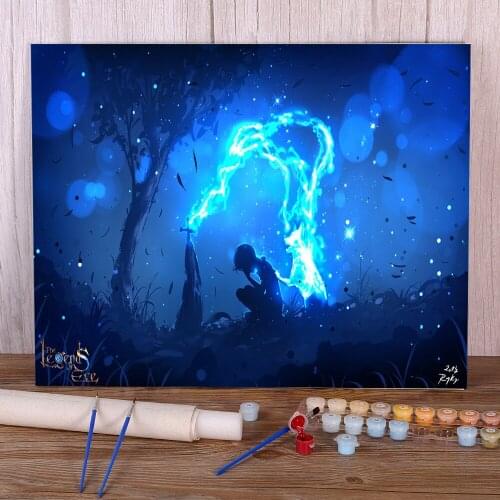 Scenery I Miss You! Painting By Numbers Complete Kit Acrylic Paints 50*70 Paiting By Numbers Home Decoration For Kids Art