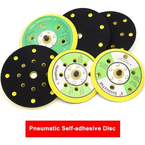 1PCS 5 Inch 6 Inch Pneumatic Self-adhesive Disc With Holes Polishing Grinding Machine Chassis Abrasive Tools