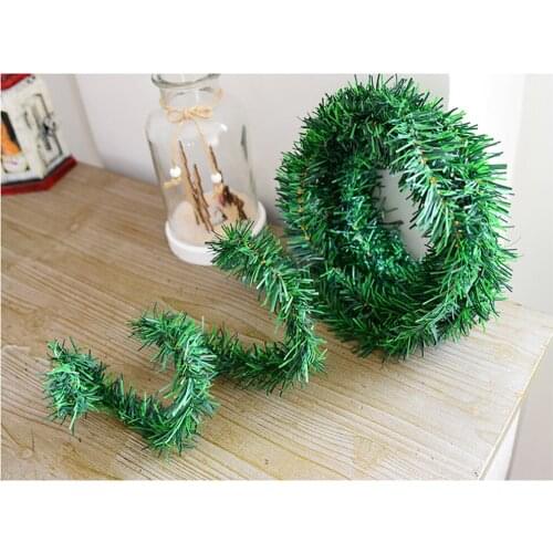 Popular 5.5m Pine Christmas Garland Decorative Artificial Green Garland Xmas Tree Banner home Decoration Wreath for tree