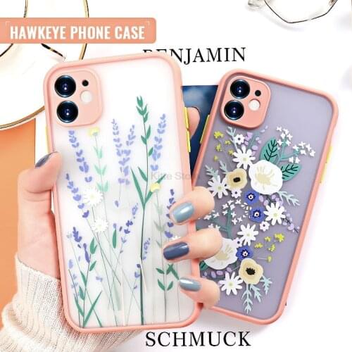Luxury Flowers Cases for iPhone 11 12 Silicone Cases for 12 11 Pro Max XS XR X 6 6s 7 8 Plus SE 2020 12 Mini Shockproof Cover