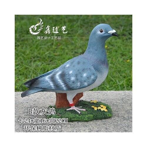 Animal sculpture Dove decoration gardening landscape sculpture creative resin handicraft ornaments garden courtyard landscape
