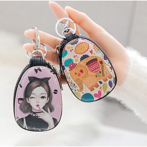 General Car Key Case Lighter Bag Cartoon Protection Cover Men And Women Key Case Porta Chaves Purse Porta Chave Funda Llave