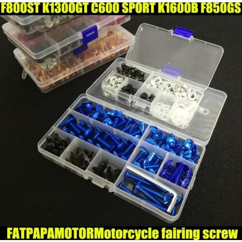 Universal Motorcycle Fairing Bolts Screw Moto Spring Bolts For BMW F800ST K1300GT C600 SPORT K1600B F850GS