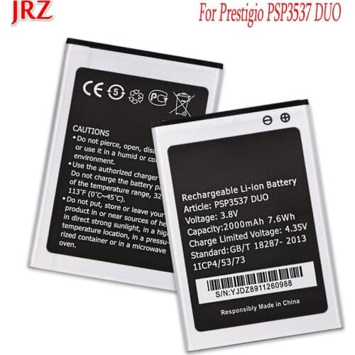 2000mAh High Quality battery For Prestigio Wize PSP3537 DUO phone Replacement Batteries Bateria For Prestigio Wize PSP3537 DUO