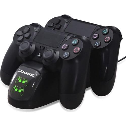 PS4 Gamepad Charger Joystick Handle USB Charger Dual Fast Charging Dock Station for Playstation 4 PS4 Slim / PS4 Pro