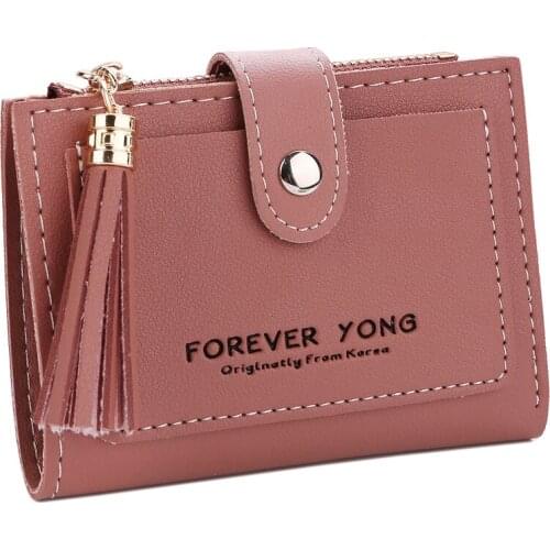 Women Wallets Lady Purses Candy Colors Coin Purse Cards Holder Money Bags Clutch Female Pouch Hasp Zipper Girls' Wallet New Bag