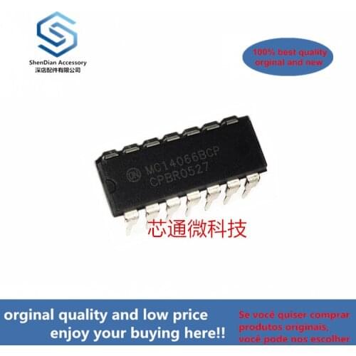 10pcs 100% orginal new MC14066BCP MC14066 DIP-14 Quad Analog Switch/Quad Multiplexer (can work perfect)