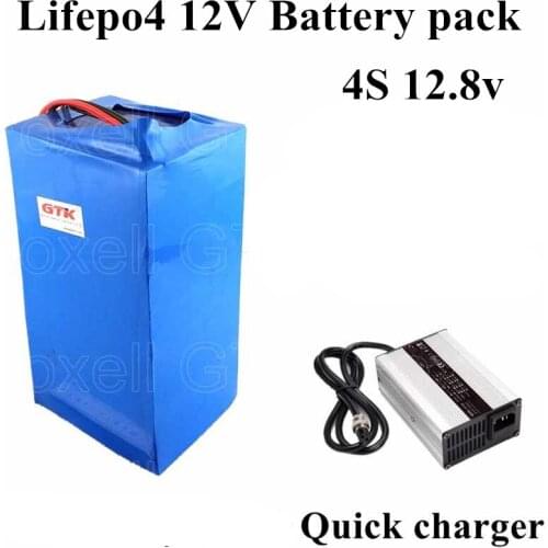 12V 100AH LiFePO4 Cells Deep cyclic discharge Battery Pack for Auto Motor Boat RV Solar Energy Yacht Wholesale Power 14.6v 10A