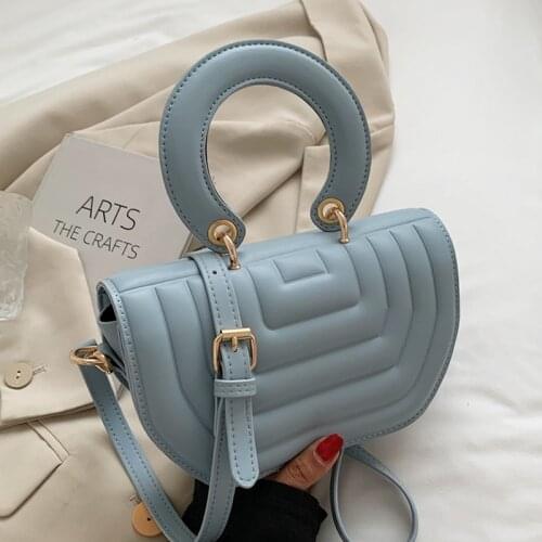 2021 INS Elegant Women PU Leather Crossbody Bag Luxury Designer Pink Blue Handbags Female Shoulder Bags Wedding Purse Day Clutch