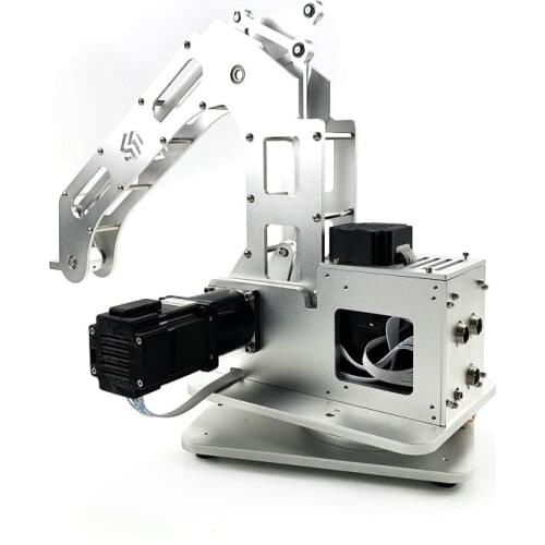4 Axis Robotic Arm Robot Mechanical Arm w/ Geared Motors Closed Loop Arm Frame Control Kit/ Suction Cup/Claw