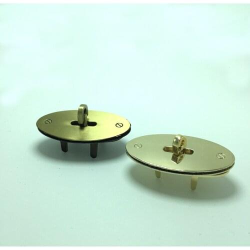 7.5cm/4.7cm Metal turn lock standard Brush Antique Gold Color for bolsas bag twist lock luggage closured locks