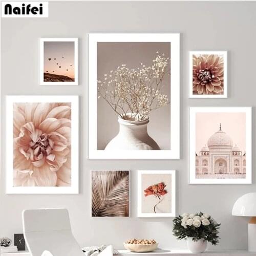 Diamond Painting Full Square Round Drill Nordic Abstract Golden Palm Leaf Vase 5D DIY Diamond Embroidery Rhinestone Mosaic Decor