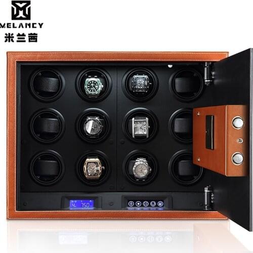 Automatic Watch Winder Carbon Fiber Double Watch Winding Box Quiet Motor Storage Display Case Box for Mechanical Watch Winder