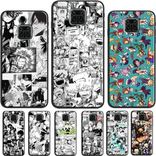 My Hero Academia Deku Manga Collage Phone Case For Redmi Note 10 Pro 9S 8T Note 8 Note 9 Pro Cover For Redmi 9T 9 9C 7A 8A 9A