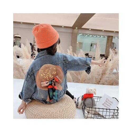 Baby Girl Denim Jackets 2020 Spring Autumn New Childrens Clothing Kids Girls Fashion Cartoon Print Casual Jacket Cowboy Coats