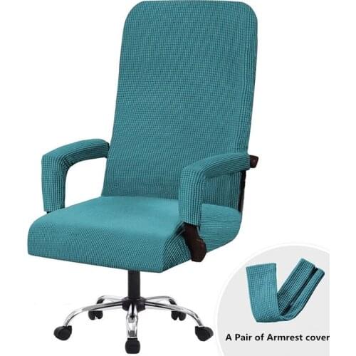 Elastic Office Lift Computer Chair Cover Modern Anti-dirty Boss Rotating Chair Seat Case Removable Thickened With Armrest Covers
