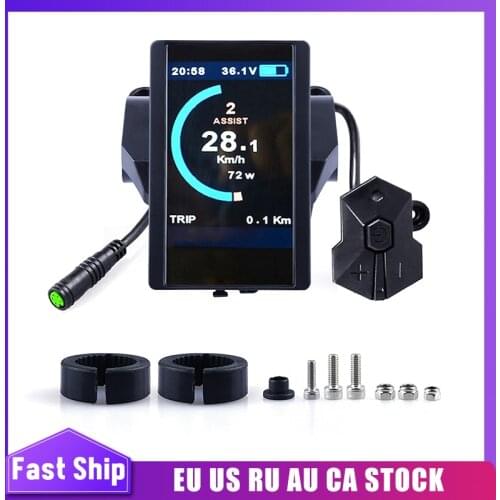 Electric Bike 850C P850C Colorful Display E-Bicycle Speedometer Display For Bafang BBS01B BBS02B BBSHD Mid Crank Drive Motor Kit