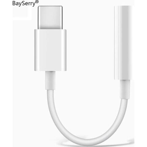 BaySerry Headphone USB C Type C to 3.5mm jack Cable AUX Adapter Type-C 3.5 Audio Converter for Samsung S21 S20 Xiaomi Mi 11 10