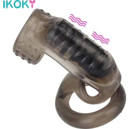 Cock Rings Sex Toys for Men Single Speed Dildo Vibrator Delay Ejaculation Sex Shop Male Penis Vibrating Ring