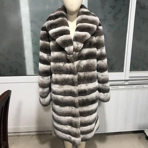 Real Fur Jacket Women Coat Winter Fashion Outerwear High-Quality Long Overcoat Customize
