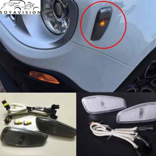 For Jeep Renegade 2014-2016 Side Reflection Warning Turn Signal Light Lamp For Jeep Renegade Front Turn Side Signals Light Cover