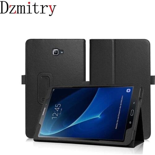 For Samsung Galaxy Tab A A6 10.1"inch Slim Magnetic Folding case SM-T580 T585 T587 Tablet protective cover+film+pen