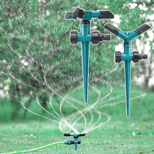 Lawn Sprinkler Garden Ground Plug Type 360 ° Rotating Sprinkler Lawn Irrigation Water Sprinkler System Garden Supplies