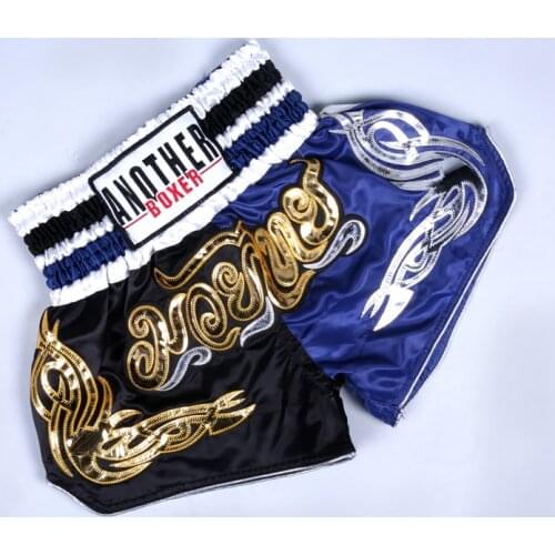 Men Women Muay Thai Trunks Kids Boxing Sanda Shorts Competition Training Embroidery MMA Fighting Fistic Exercise Boxen Shorts