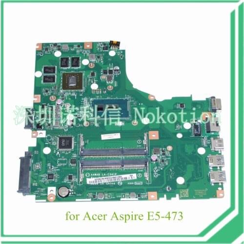 NOKOTION NBDUMMY0205 A4WAB LA-C341P for acer aspire E5-473 laptop motherboard I3-5005U CPU NVIDIA GeForce 920M