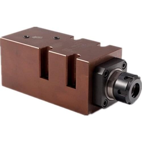 Single-axis turning and milling combined power head cutting boring tapping chamfering CNC lathe spindle power head