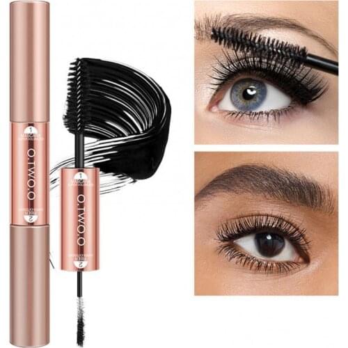O.TWO.O 2 in 1 Mascara Lengthening Black Lash Eyelash Extension Eye Lashes Brush Beauty Makeup Long-wearing Mascara