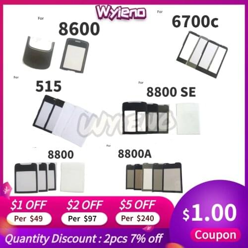 Wyieno black N8800 Outer Glass Screen For Nokia 8800 / 8800 SE Glass Lens Front Panel ( Not touch screen Sensor) ; 10pcs/lot