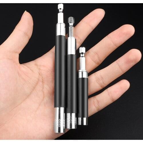 HOEN 1pc 120mm Screwdriver Bit Socket Extension Bar Telescopic Shank Connecting Adapter 1/4 Inch Hex Tip Holder Magnetic