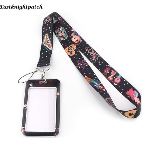 12pcs/lot E2567 Cartoon Cute Holder Case Badge Neck Strap Lanyard Bus ID Card for School Companies