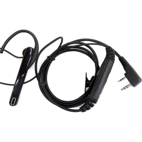 2 Pin Ear Bar Earpiece Mic Two Way Radio Headset for Kenwood BAOFENG UV-5R UV-8HX BF-888S GT-3 BF-UVB2 Plus TYT