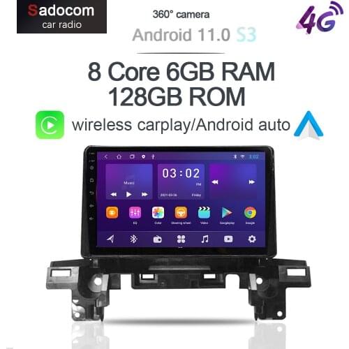 360 Panoramic IPS Carplay 6G+128G Android 10.0 Car DVD Player GPS WIFI Bluetooth 5.0 DSP RDS Radio For Mazda CX5 2018 2019 2020