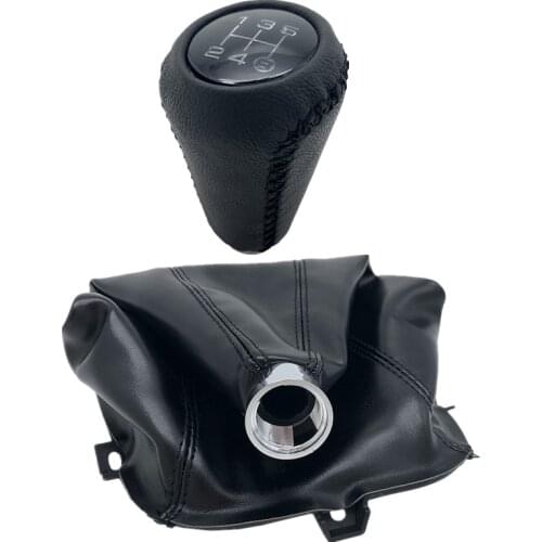 5 Speed PU Leather Gear Shift Knob Lever Stick Collars Dust Cover Case Protector For Great Wall Hover H3 H5 2010 2011 2012 2013