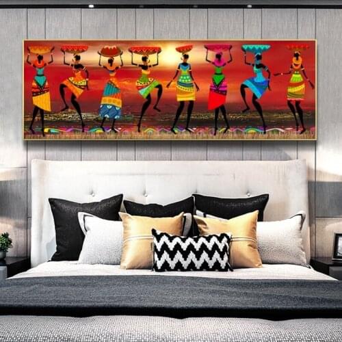 Abstract African Nude Woman Canvas Paintings On The Wall Art Posters And Prints Black Girls Canvas Pictures For Bed Room Cuadros