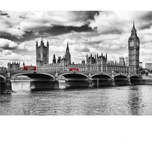 Diy 5D Diamond Embroidery White And Black Waterfall Forest Landscape Full Square Drill Diamond Painting Mosaic Home DecorZP-619